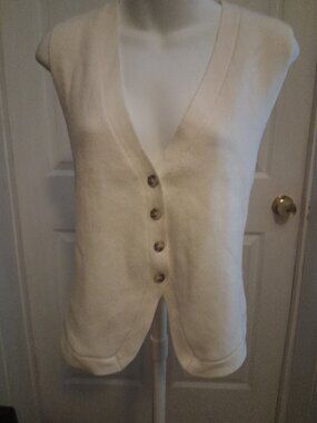No Comment white vest